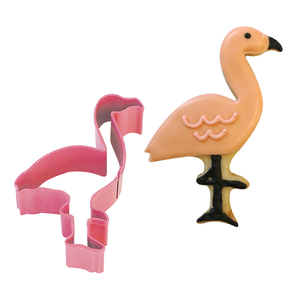2700-04-r-m-flamingo-cookie-cutter-polyresin-coated-steel-10cm-pink