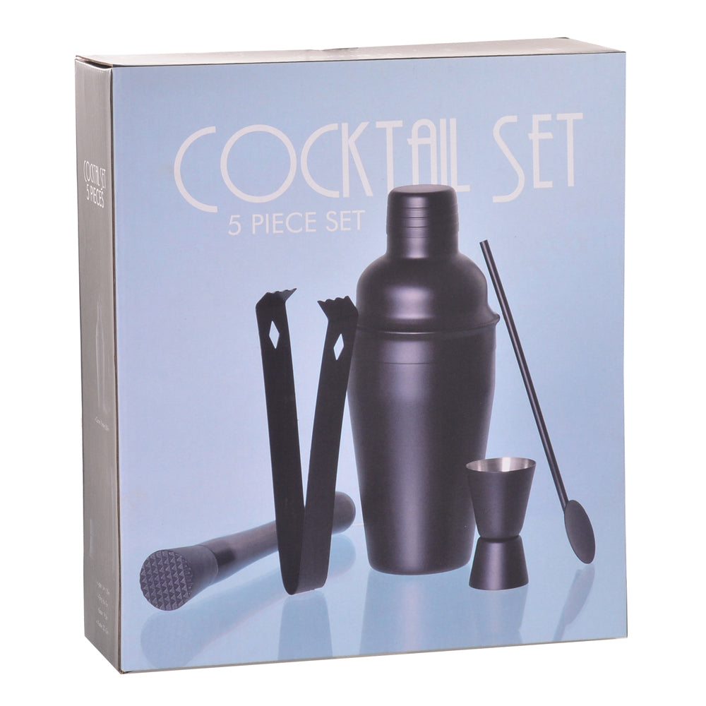 26317-5pc-gibson-gifts-stainless-steel-cocktail-shaker-bartender-set-assorted