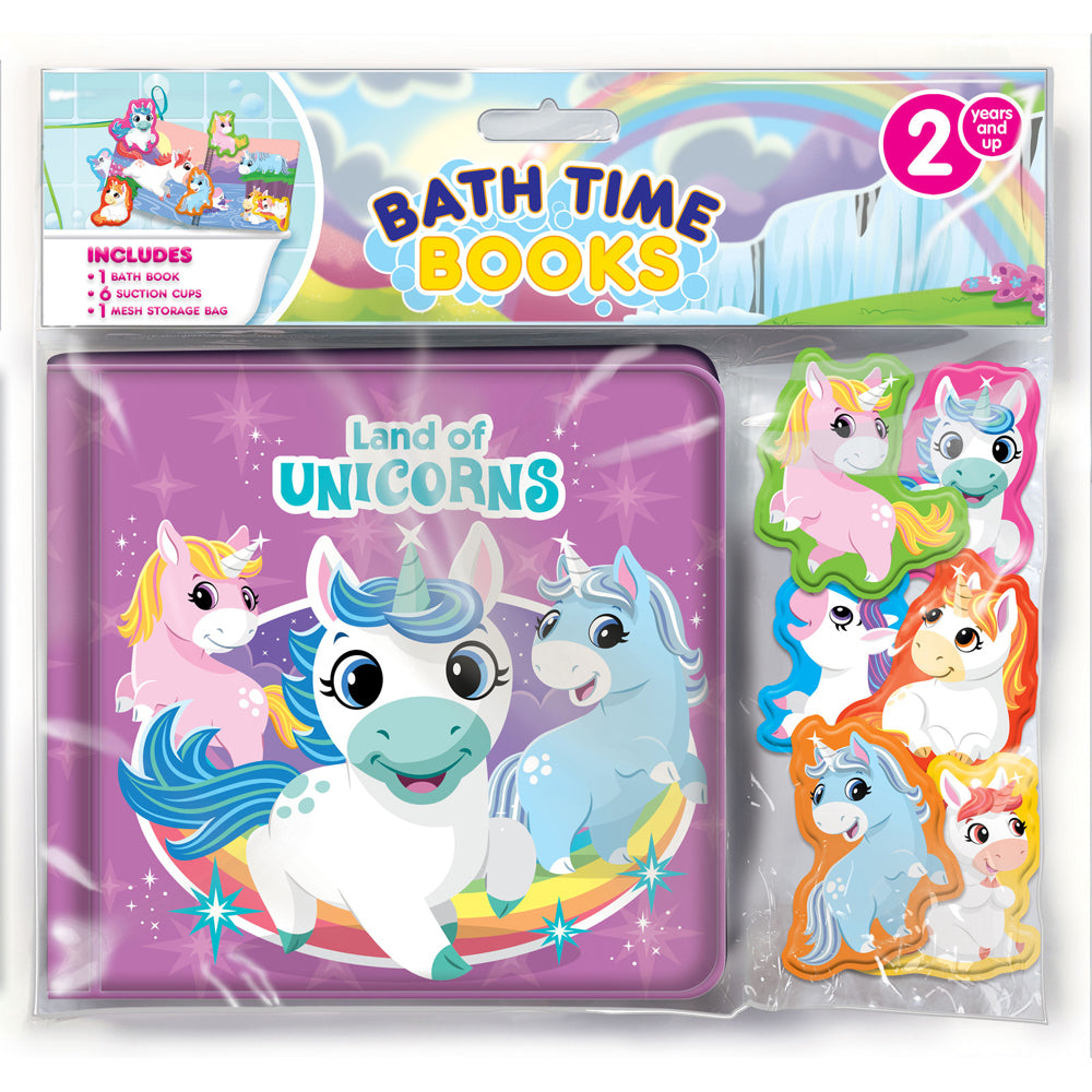 Unicorns Kids/Children Waterproof Bath Time Books Eva Bag 3y+