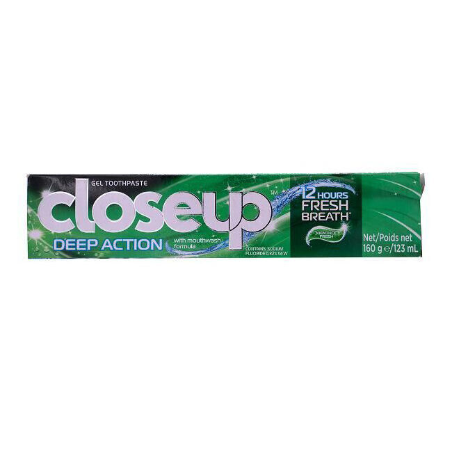 Closeup Gel Toothpaste Deep Action Menthol Fresh 160g Dental/Oral Care Tube (12 Pack) — image 3