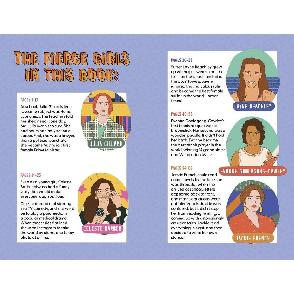Fierce Girls Kids Illustrated Non-Fiction Book Paperback 8y+