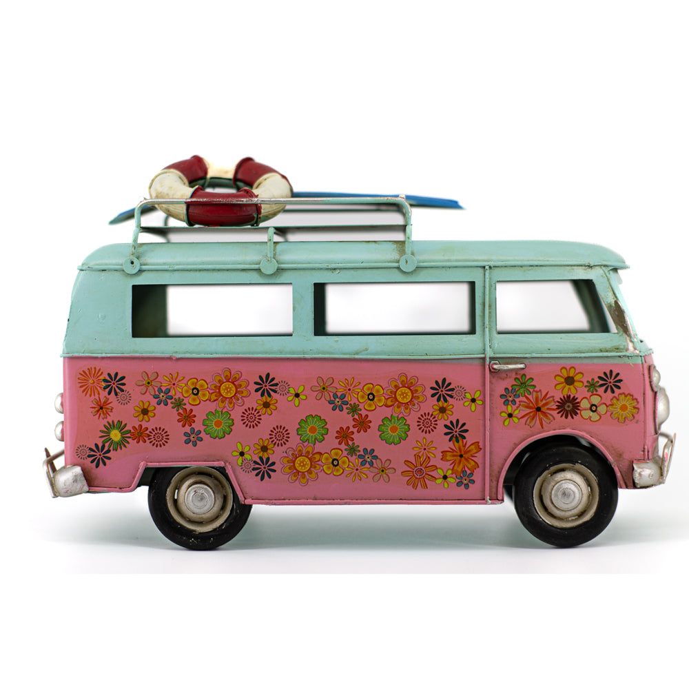 31131-boyle-metal-display-flower-van-blue-top-ornament-home-decor-25cm