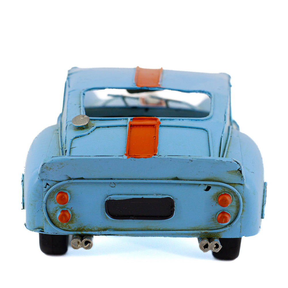 31154-boyle-no-8-racer-metal-ornament-home-decor-blue-31cm