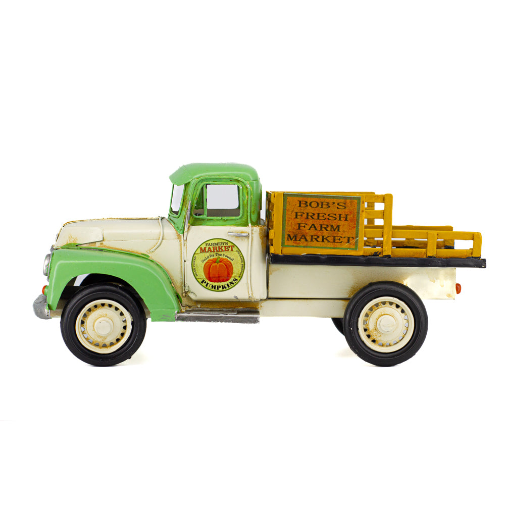31155-boyle-farm-truck-metal-ornament-decor-green-white-29cm