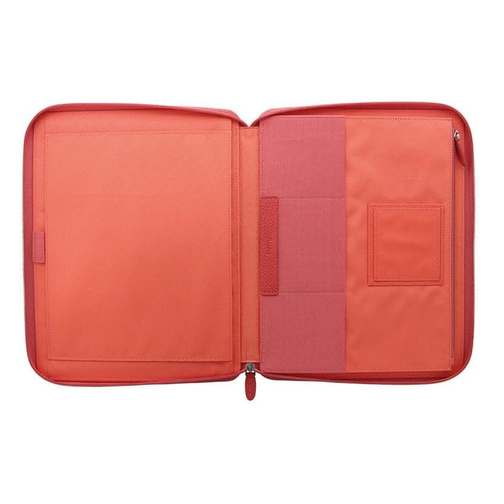 101523-filofax-34cm-leather-a4-finsbury-zipped-folio-personal-organiser-coral