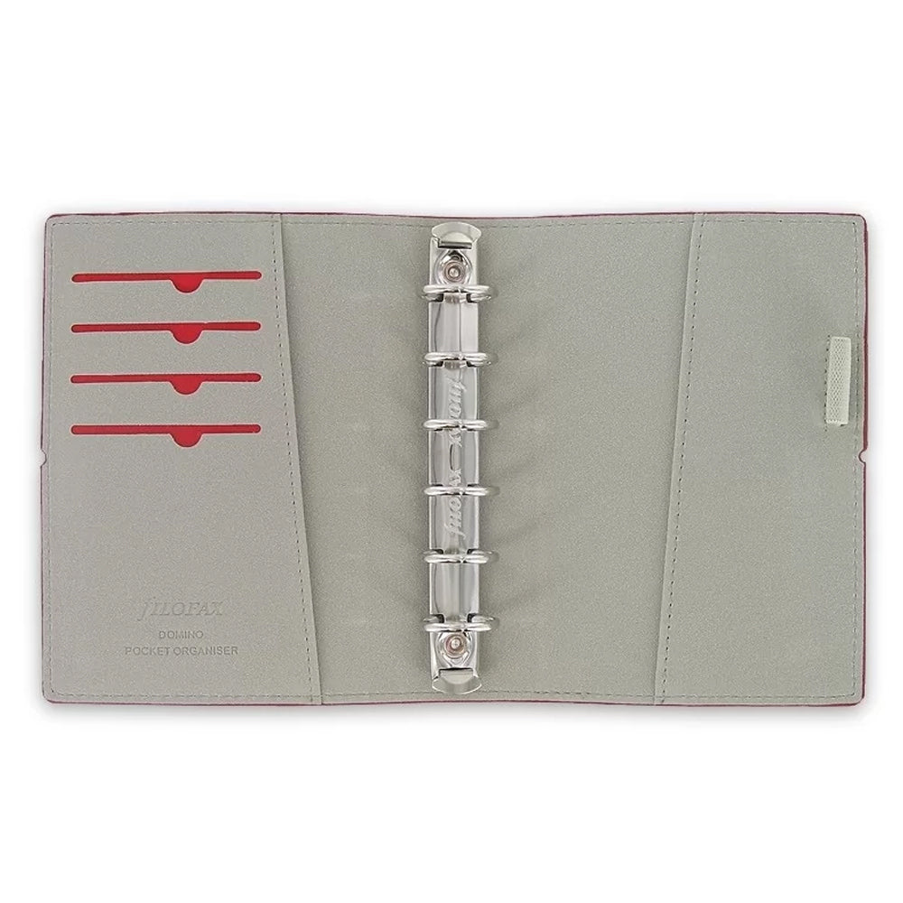 108908-filofax-domino-pocket-organiser-stationery-faux-leather-red