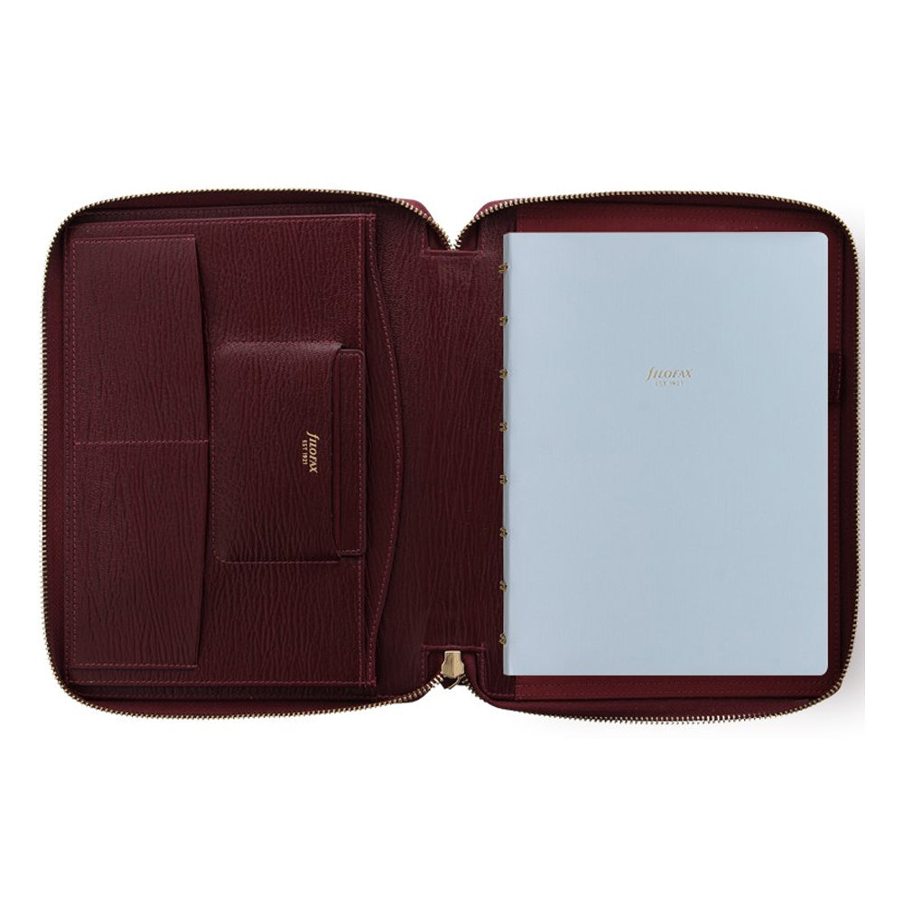 110905-filofax-chester-a5-zip-folio-personal-organiser-red