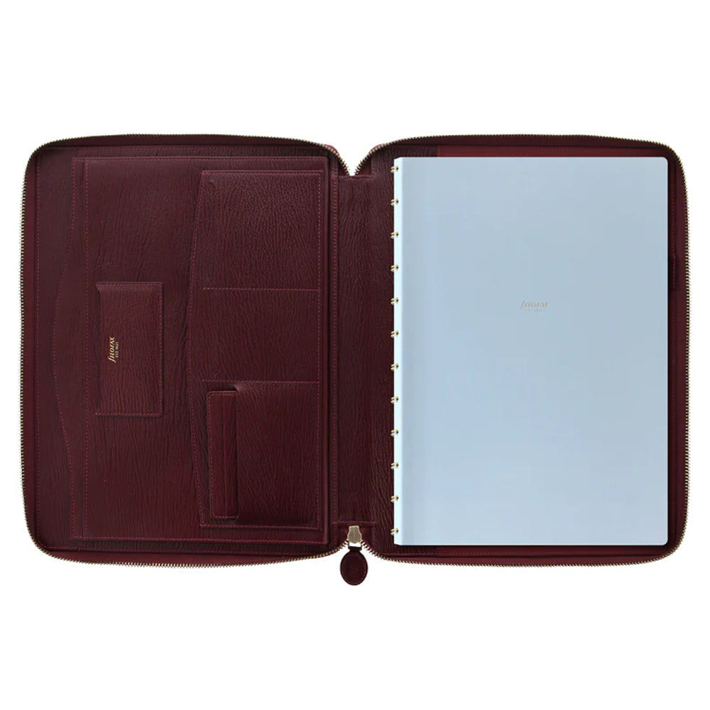 110908-filofax-chester-zip-leather-a4-folio-personal-organiser-notebook-red