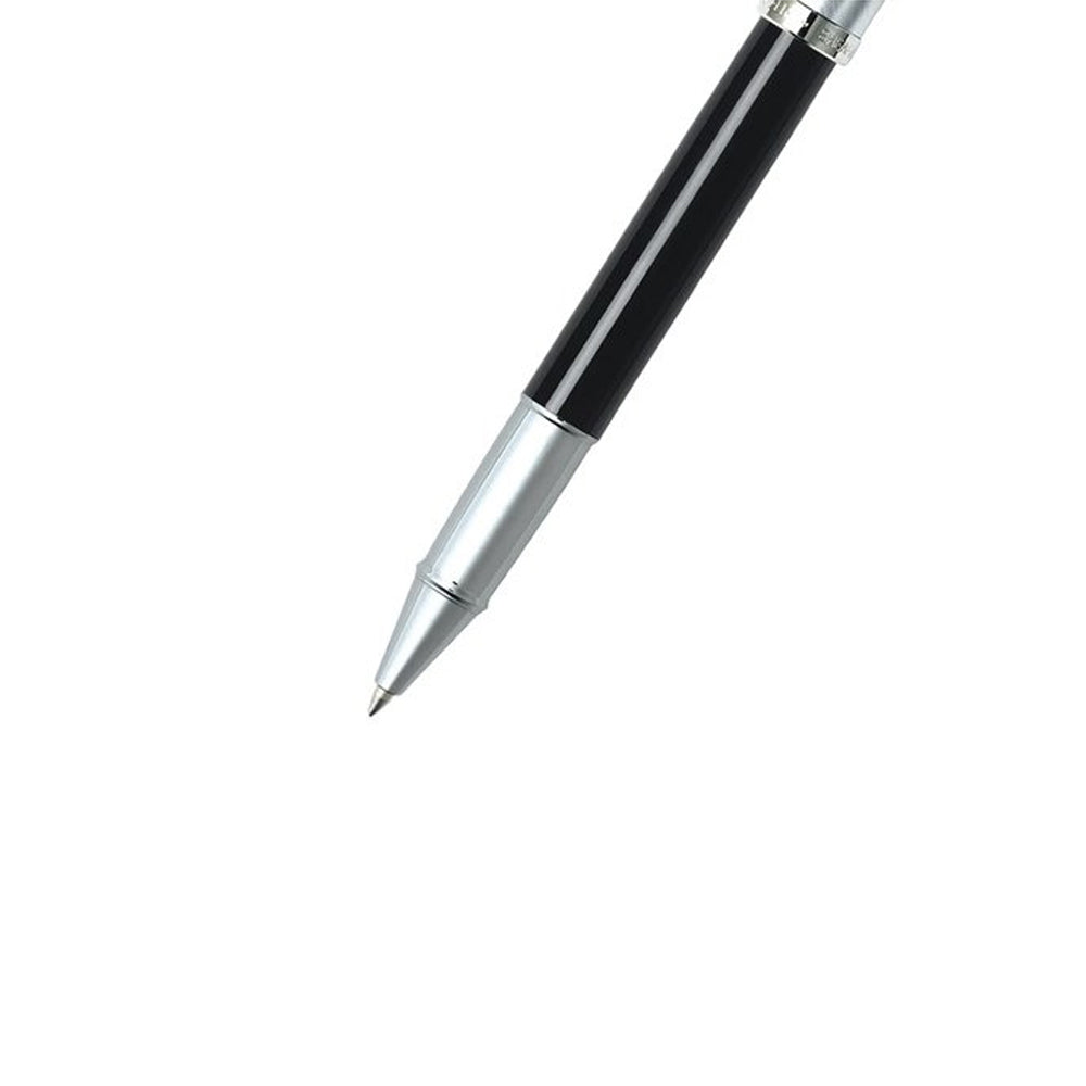 111527-sheaffer-100-glossy-roller-ball-pen-black-barrel-brushed-chrome-cap