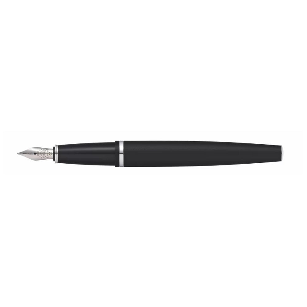 111864-cross-calais-fountain-pen-medium-nib-matte-black-writing-singing
