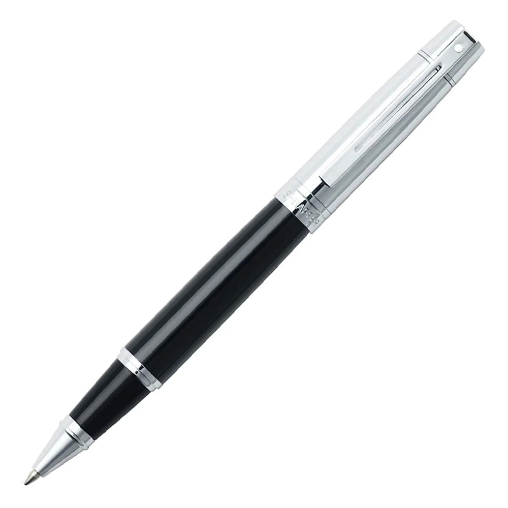 112463-sheaffer-300-gloss-roller-ball-pen-black-chrome-trim-cap