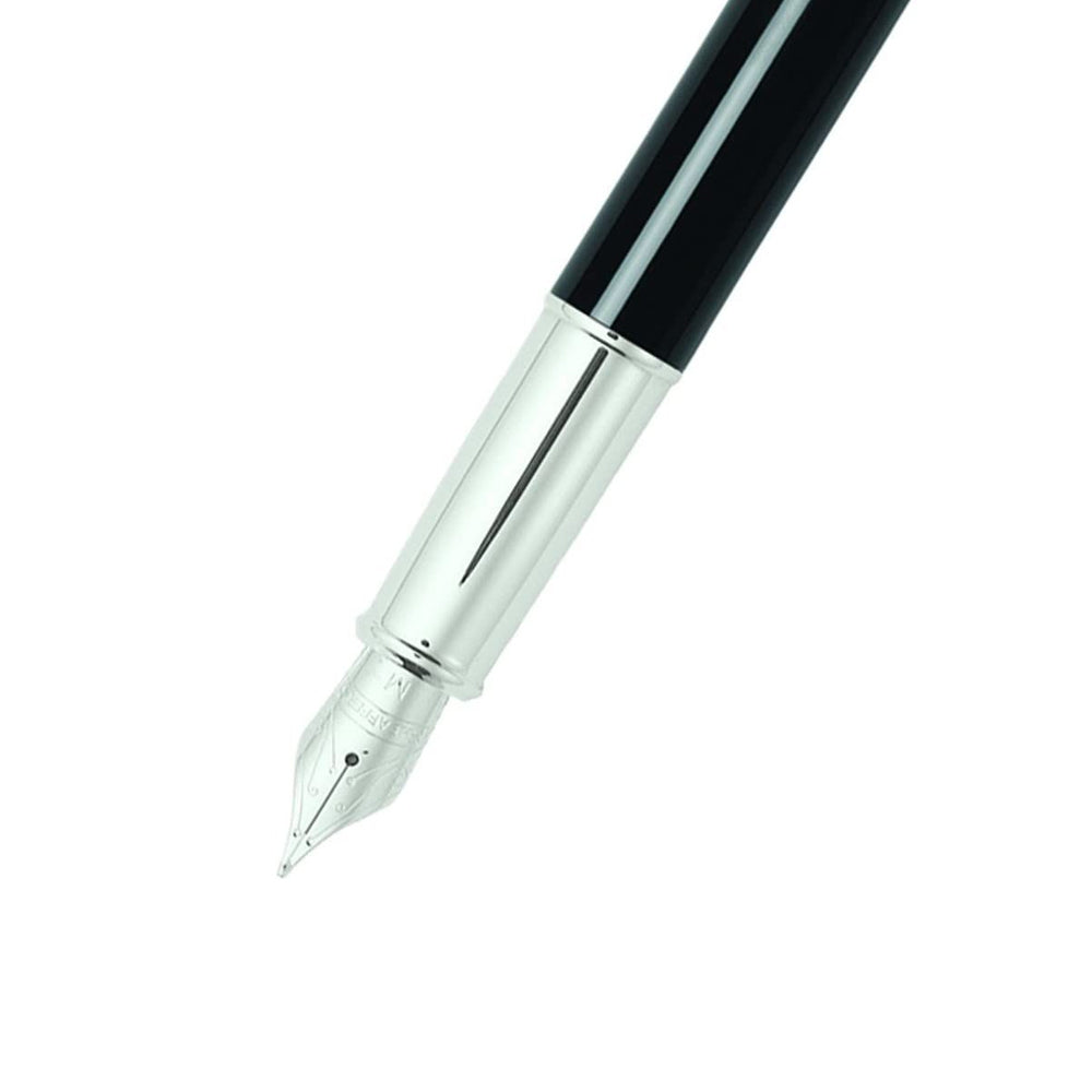 112468-sheaffer-100-brushed-chrome-cap-black-barrel-fountain-pen
