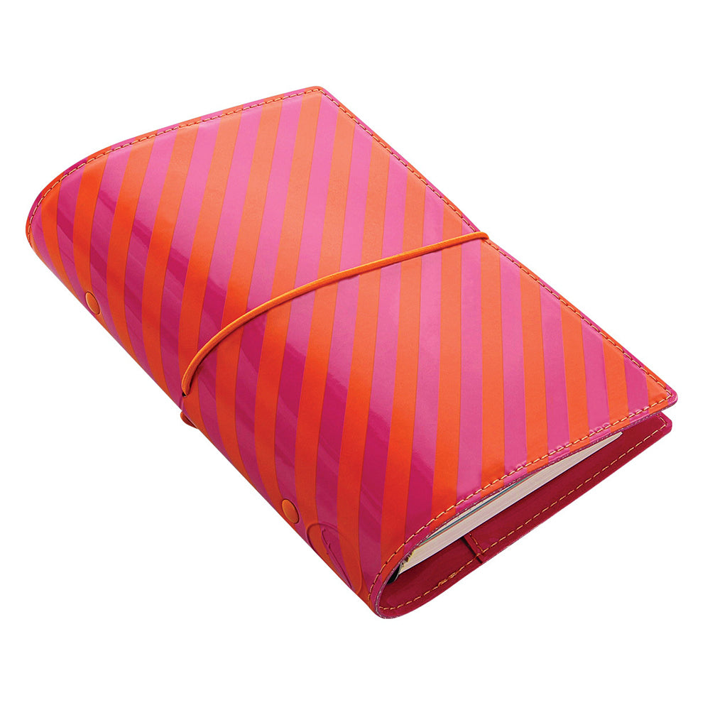 113855-filofax-domino-patent-personal-organiser-orange-pink-stripes