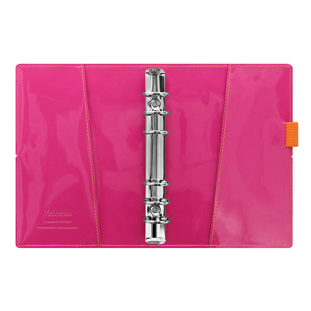 113855-filofax-domino-patent-personal-organiser-orange-pink-stripes