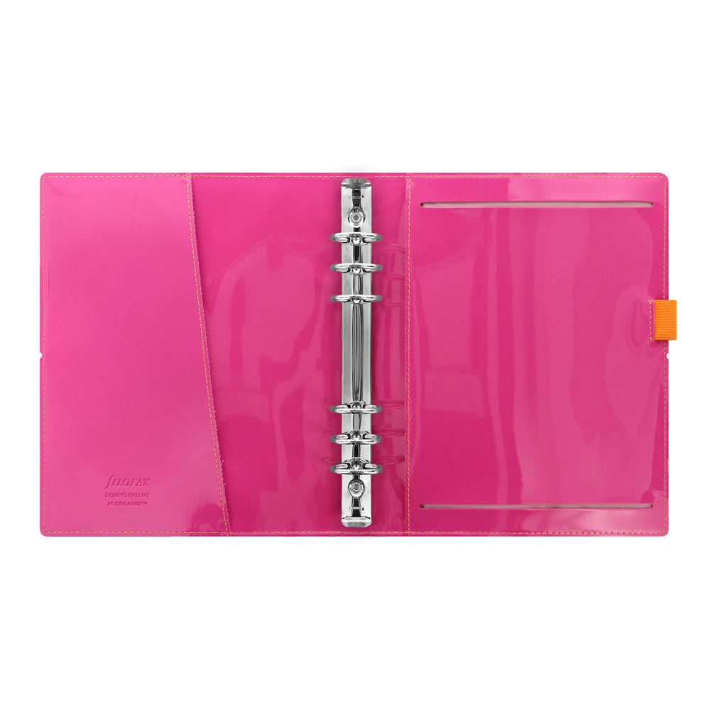 113872-filofax-a5-domino-patent-personal-organiser-orange-pink-stripe