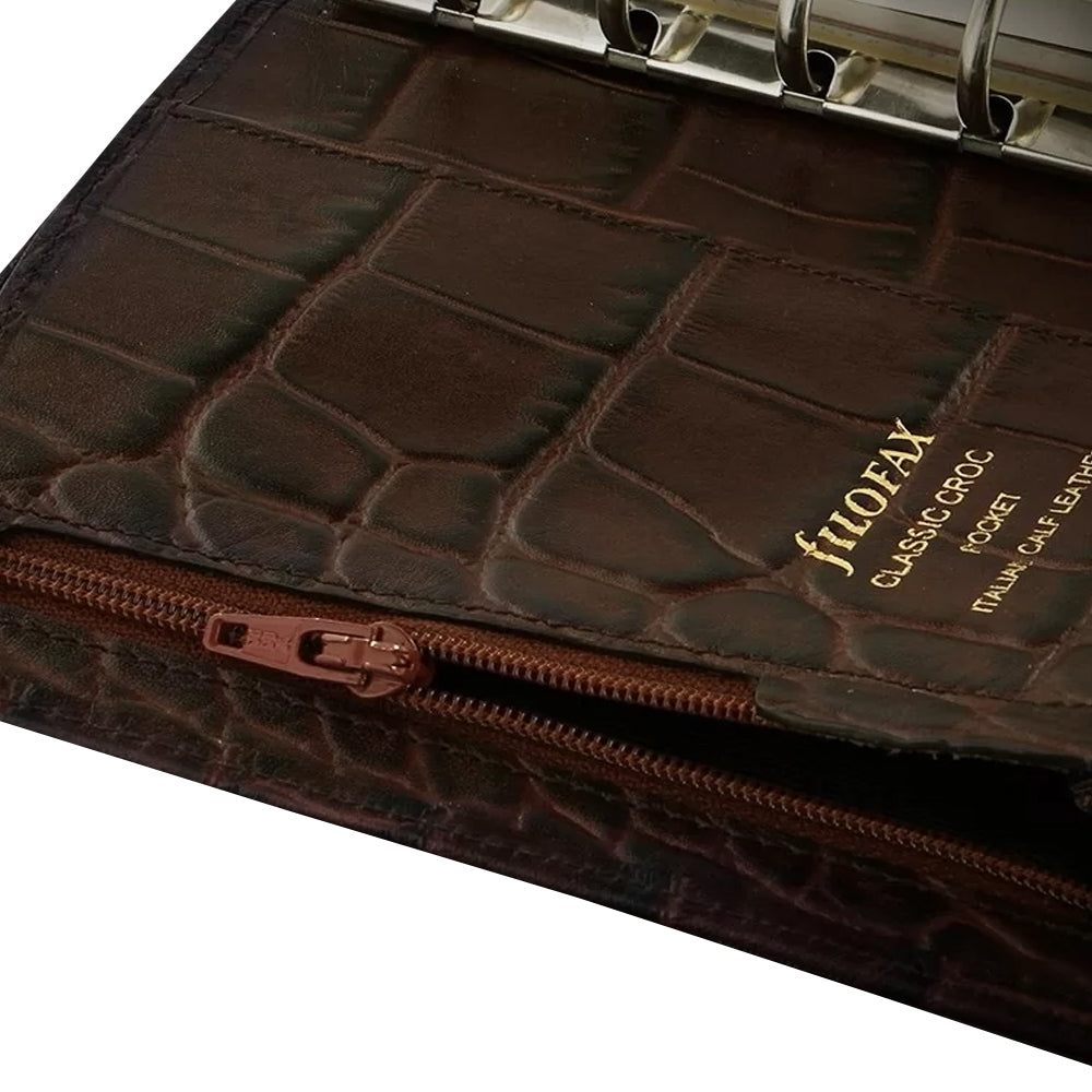 115924-filofax-classic-pocket-organiser-crocodile-leather-chestnut