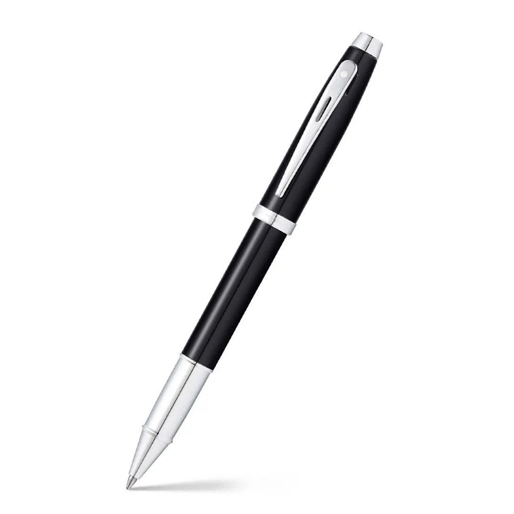 117856-sheaffer-100-roller-ball-pen-lacquer-chrome-plate-black