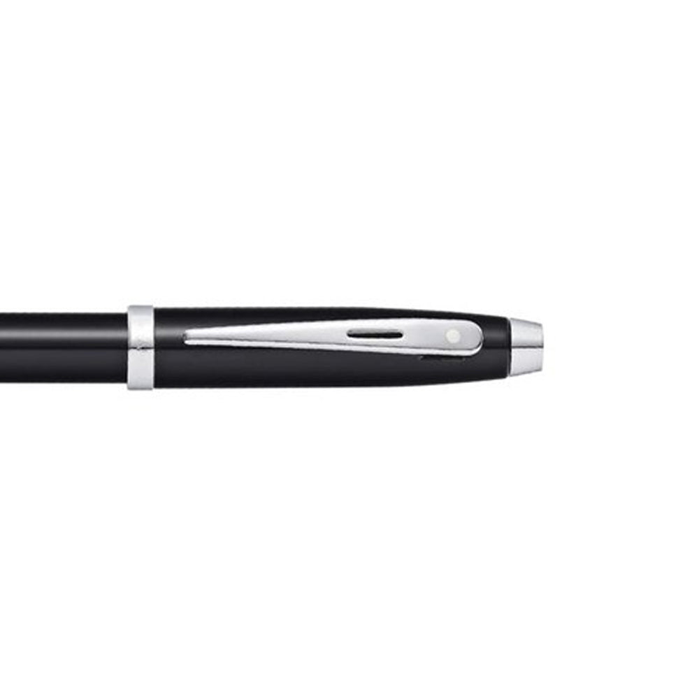 117857-sheaffer-100-ball-point-pen-lacquer-chrome-plate-black