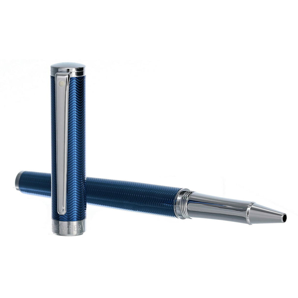 117880-sheaffer-intensity-engraved-roller-ball-pen-blue-lacquer-chrome