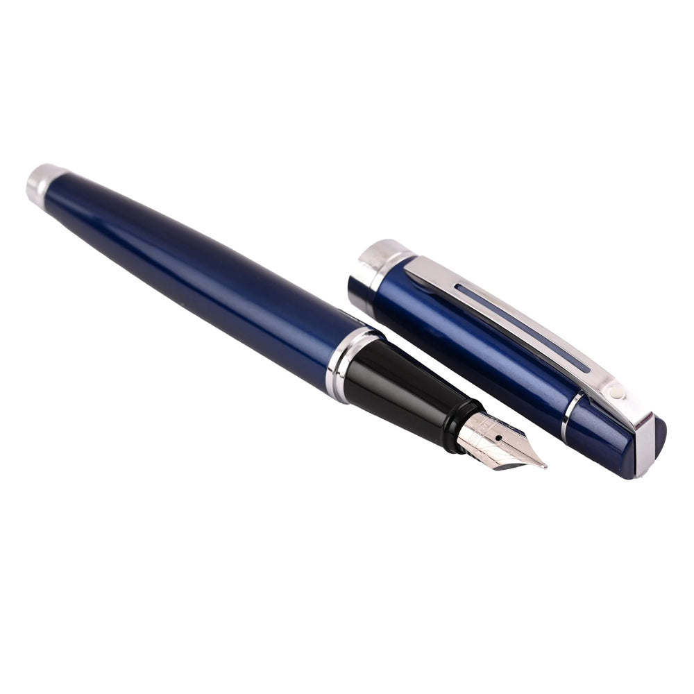 117882-sheaffer-300-trim-fountain-pen-medium-nib-lacquer-chrome-blue