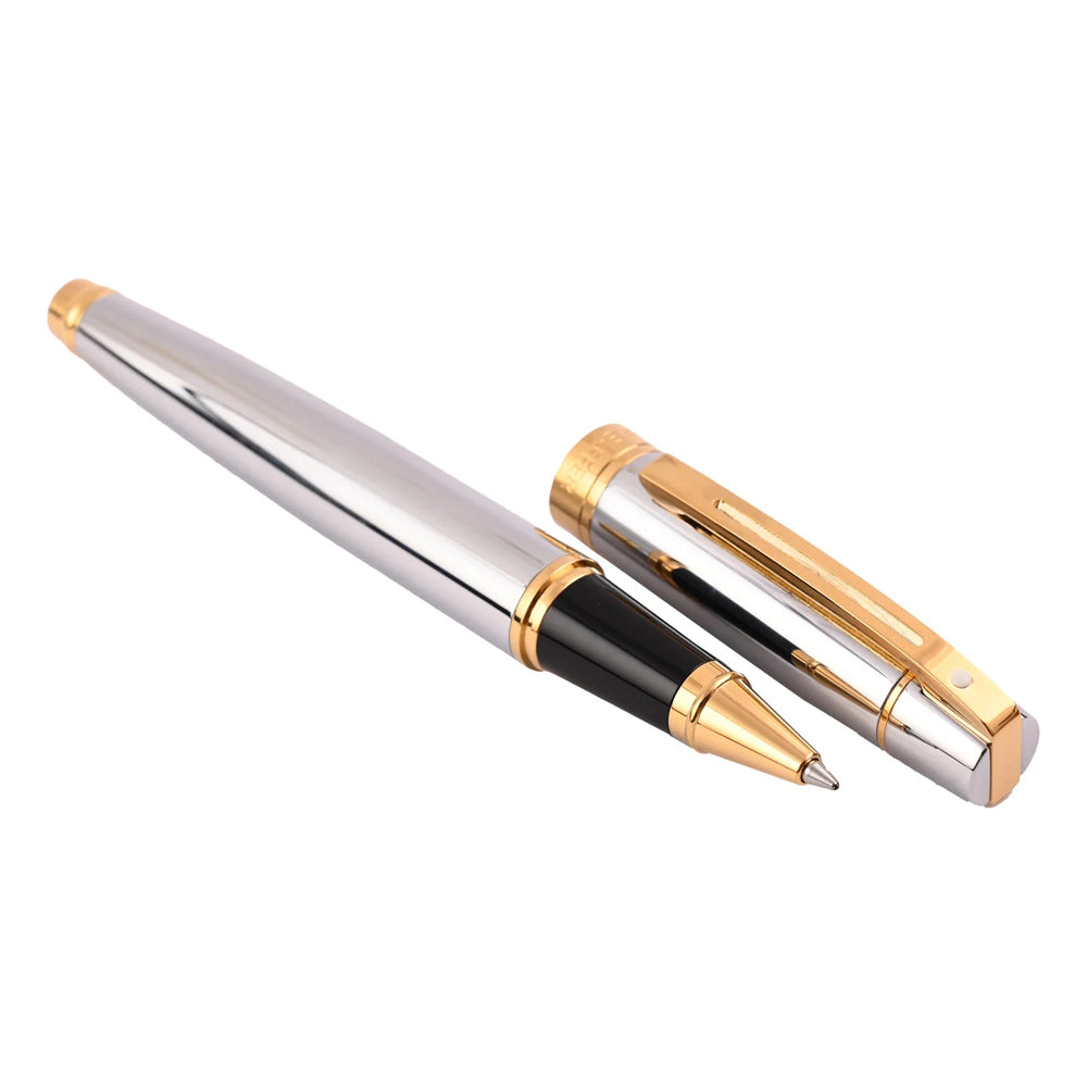 117886-sheaffer-300-roller-ball-pen-stationery-chrome-gold-trim