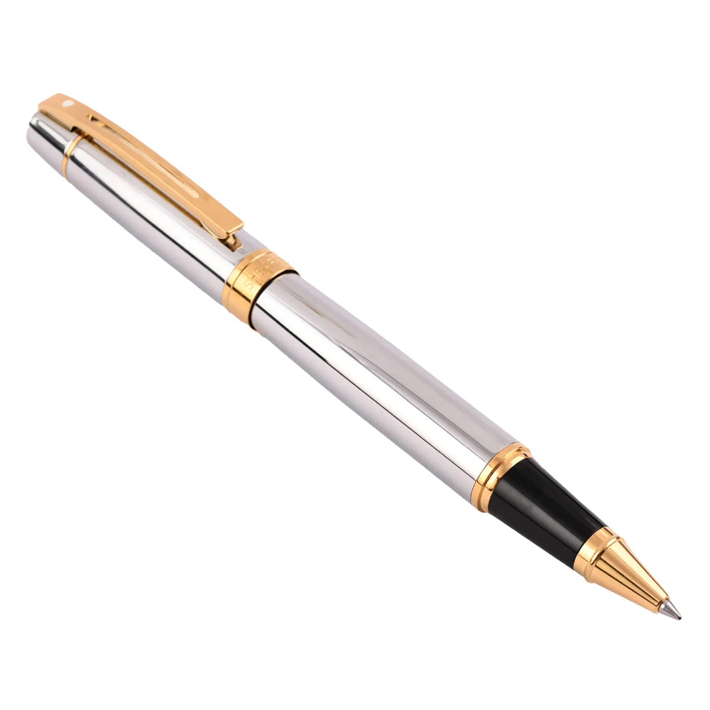 117886-sheaffer-300-roller-ball-pen-stationery-chrome-gold-trim
