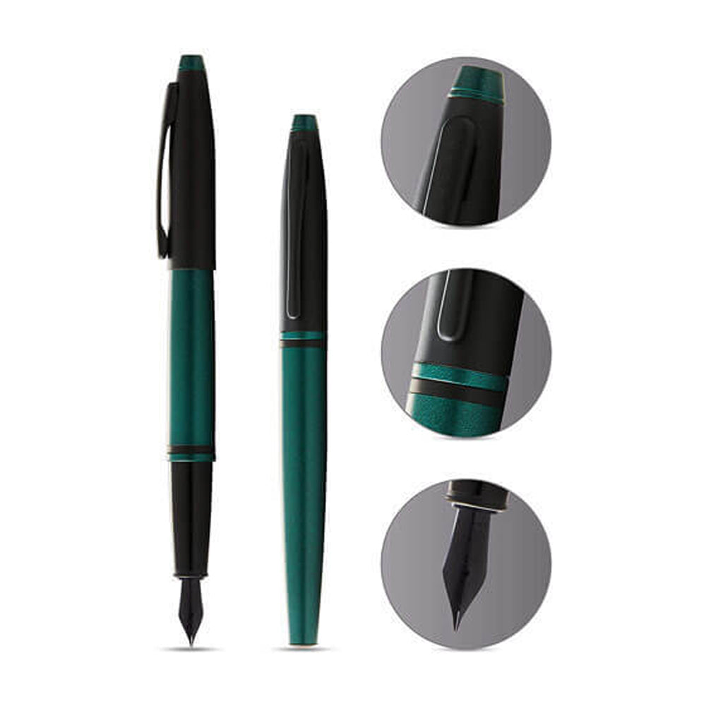 121389-cross-calais-fountain-pen-fine-nib-matte-green-black