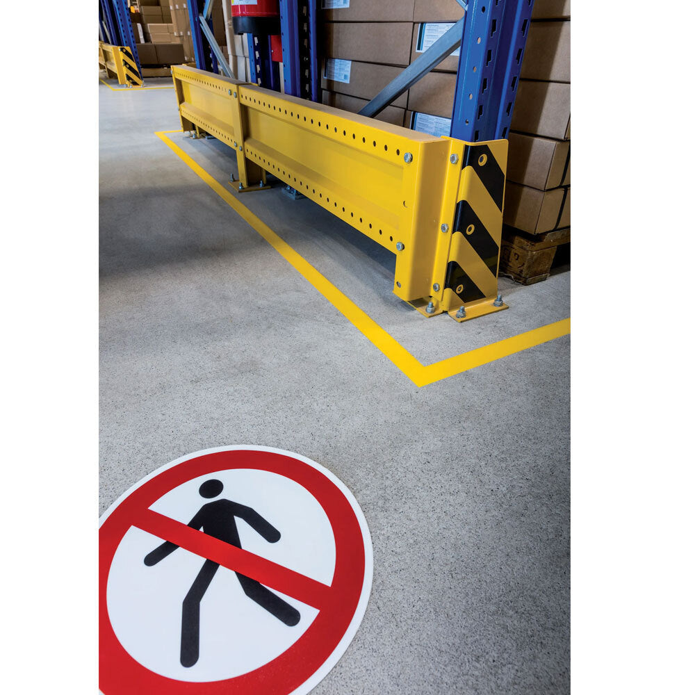 173203-durable-43cm-marking-sign-pedestrian-prohibited-red