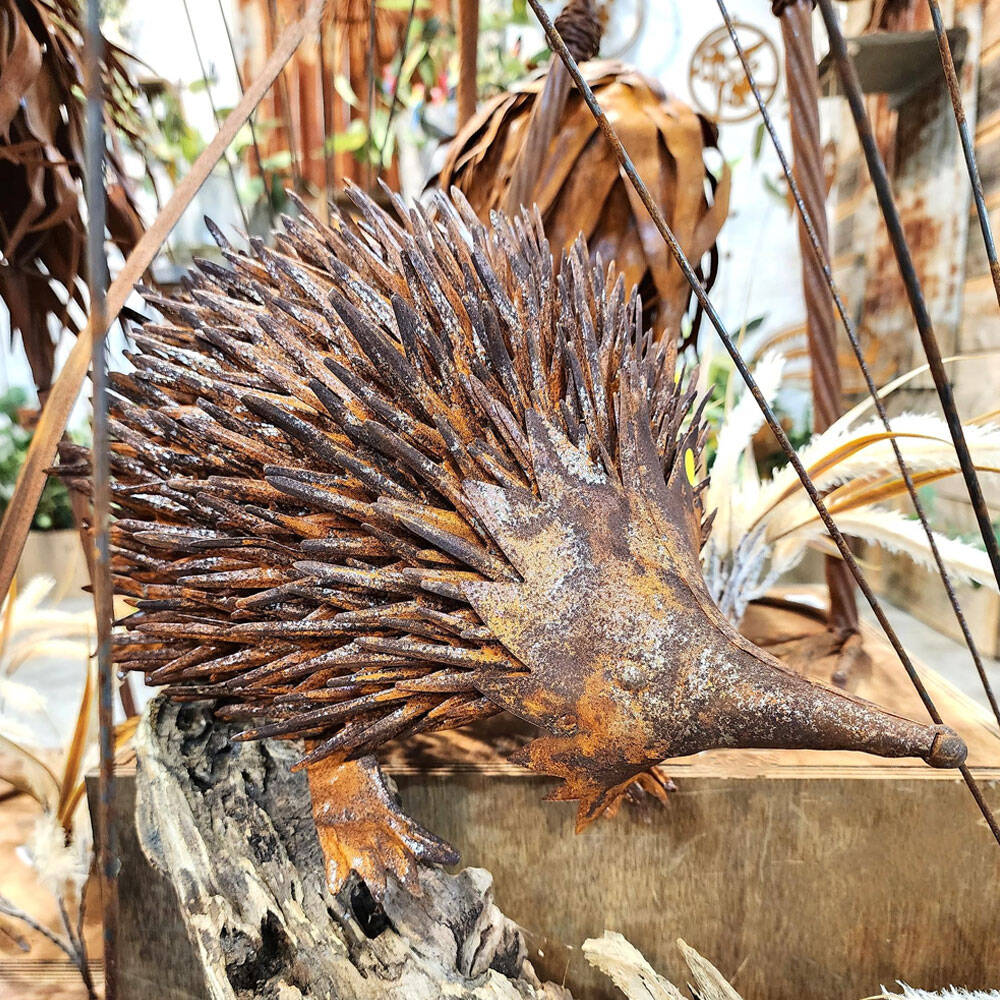 23872-echidna-rust-43cm-animal-ornament-garden-decor-large