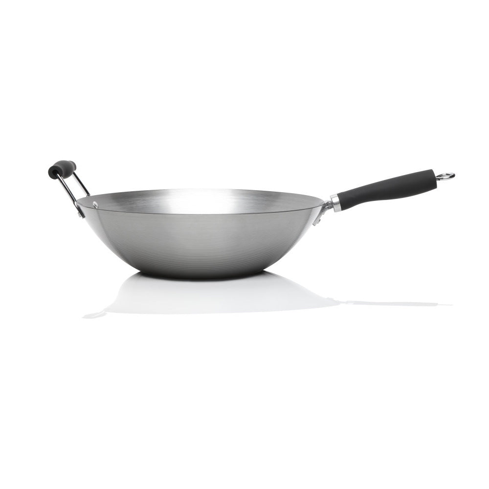 42118-stanley-rogers-heavy-gauge-carbon-steel-wok-black-350mm