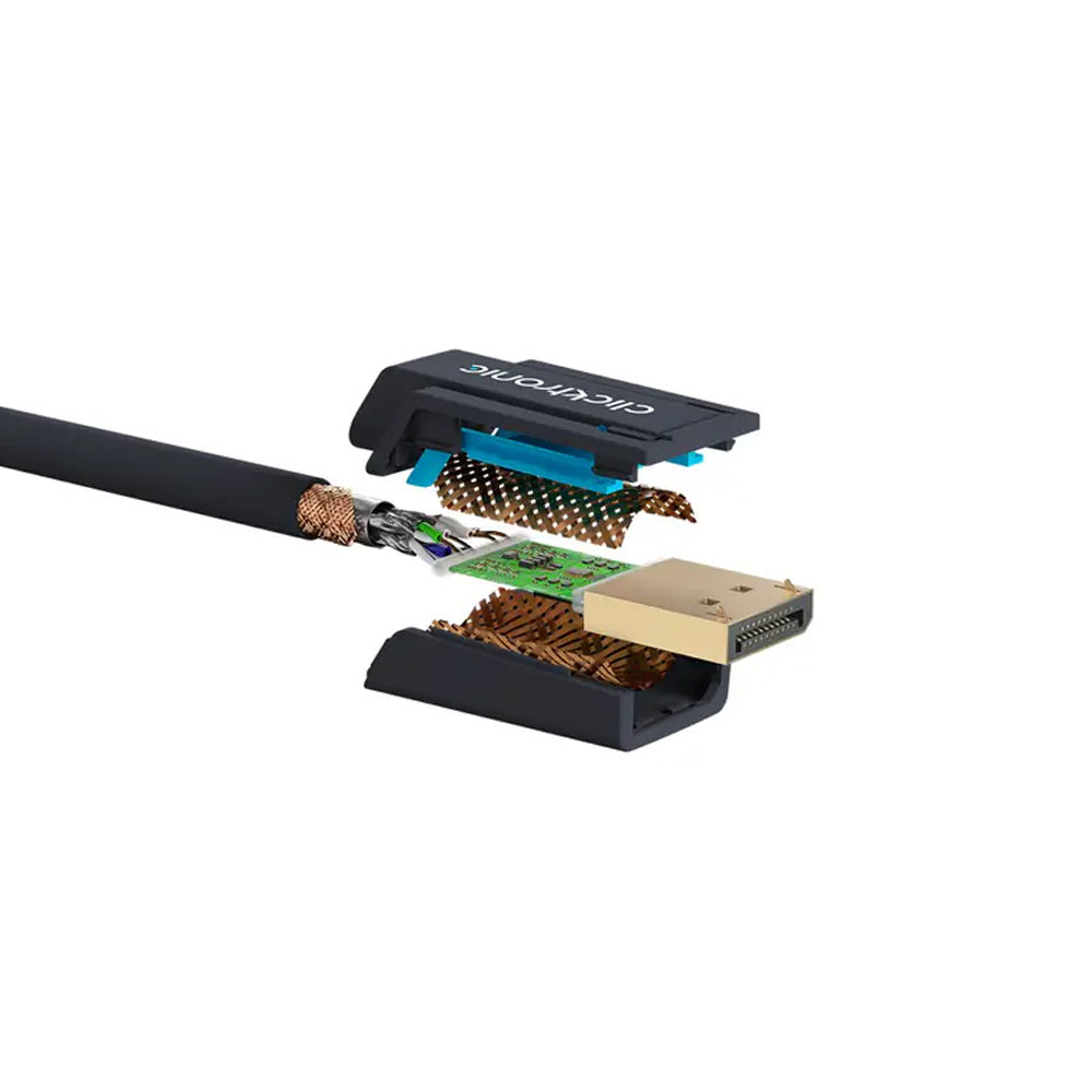 44927-clicktronic-10m-male-active-displayport-to-hdmi-cable-black