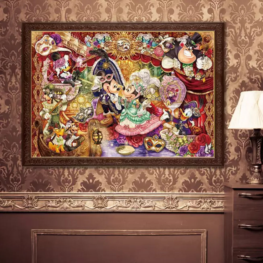 66976-1000pc-tenyo-disney-magnificent-masquerade-invitation-puzzle-51x74cm