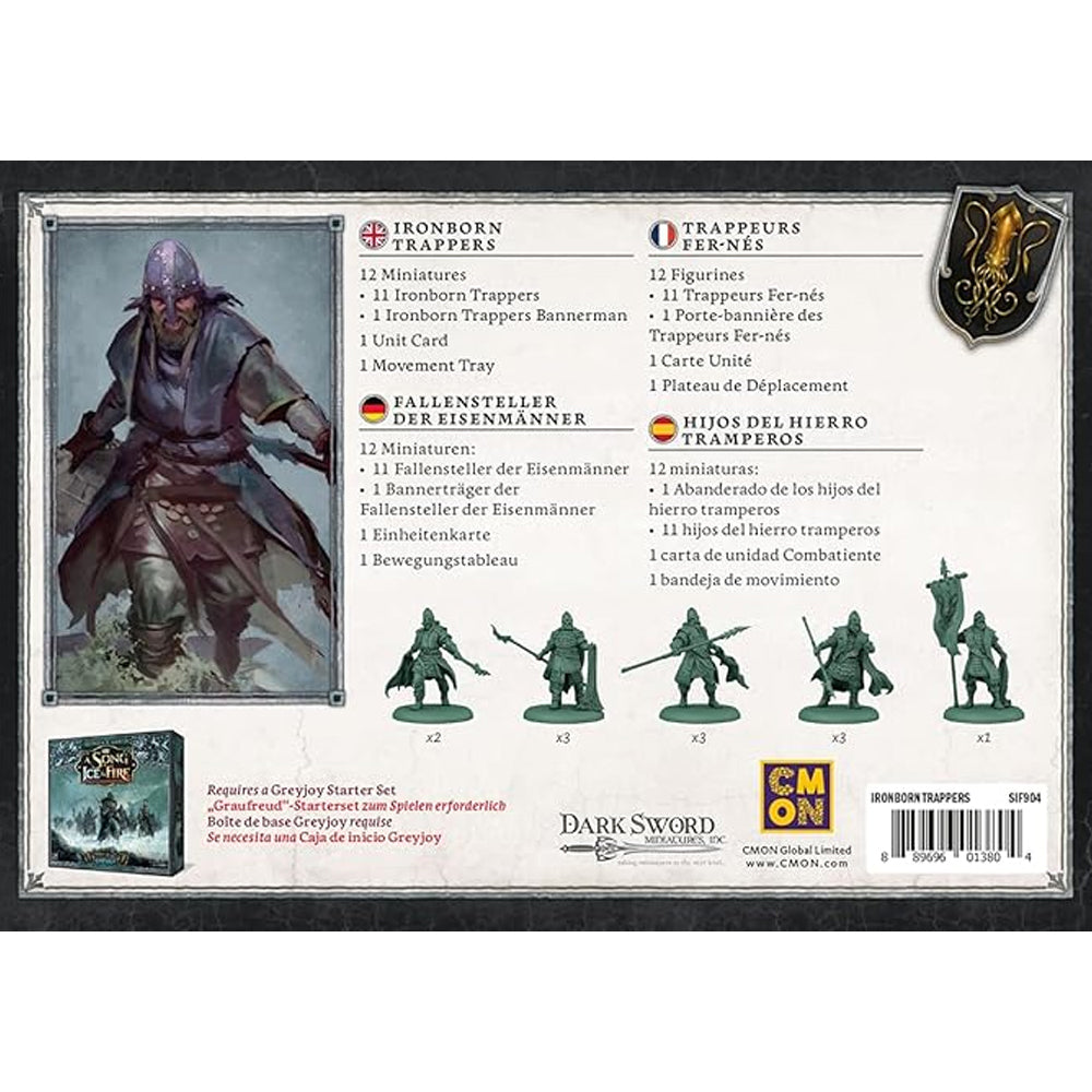 Cmon A Song Of Ice & Fire Miniatures Game Figure Ironborn Trappers 14y+