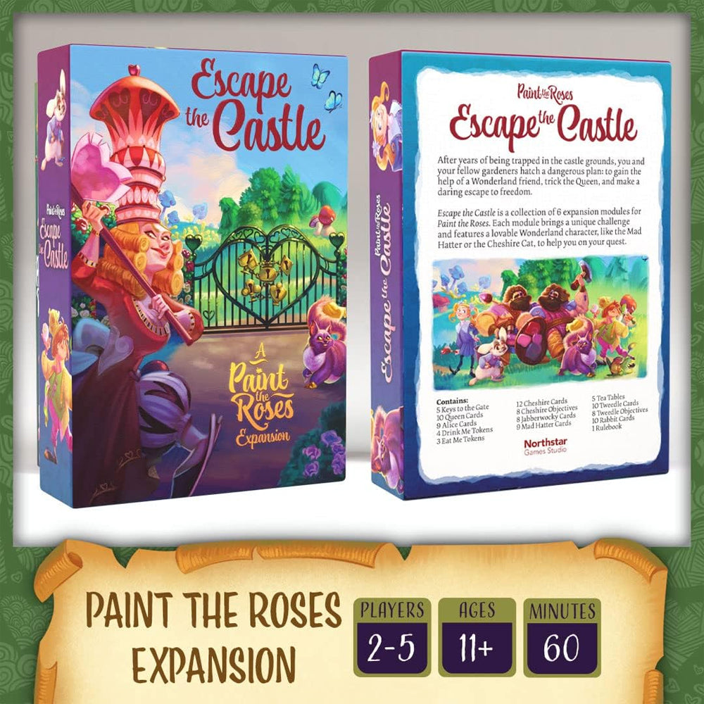 North Star Games Paint the Roses Escape the Castle Tabletop Board Game