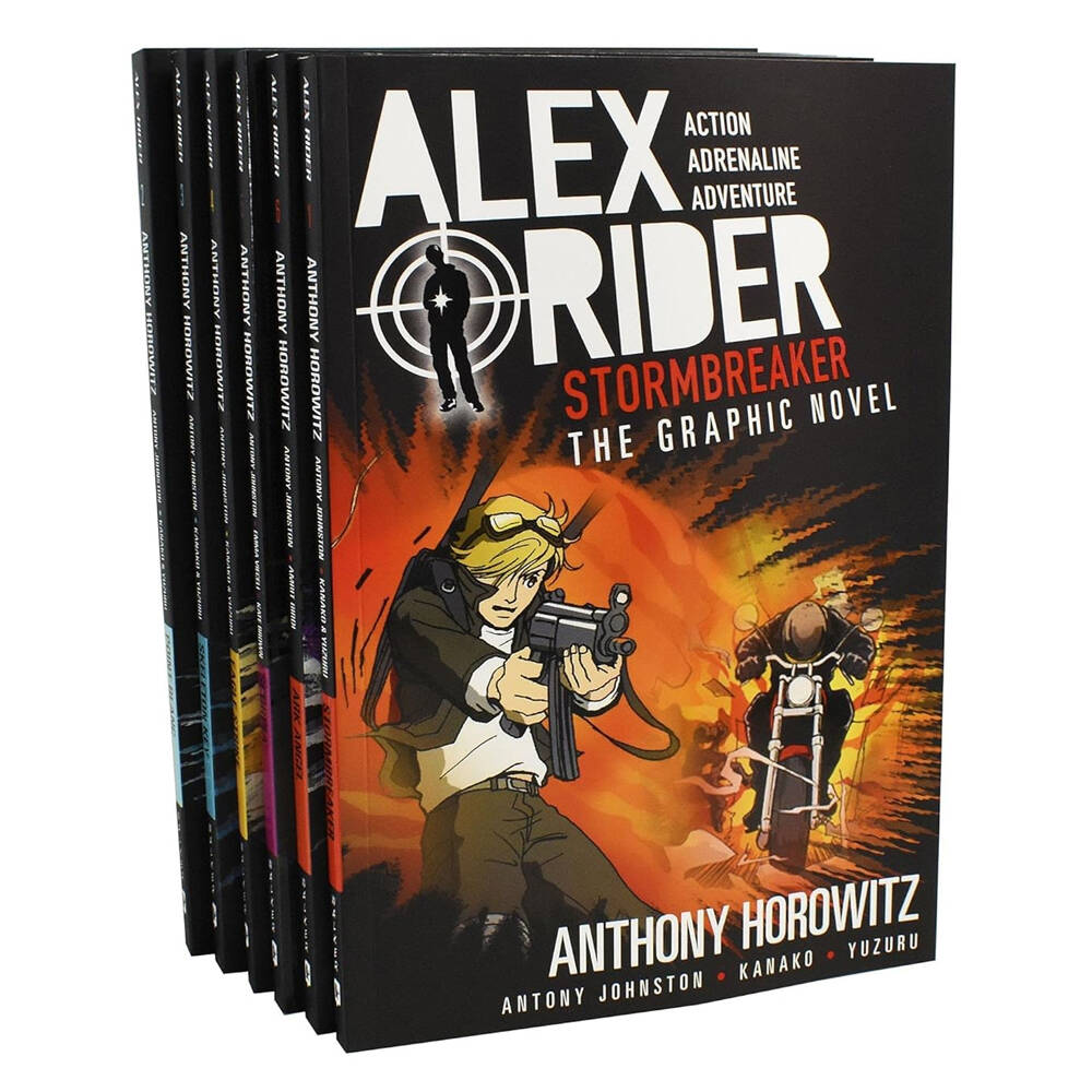 6pc Walker Alex Rider The Graphic Novel Collection Kids Story Book Set 8y+