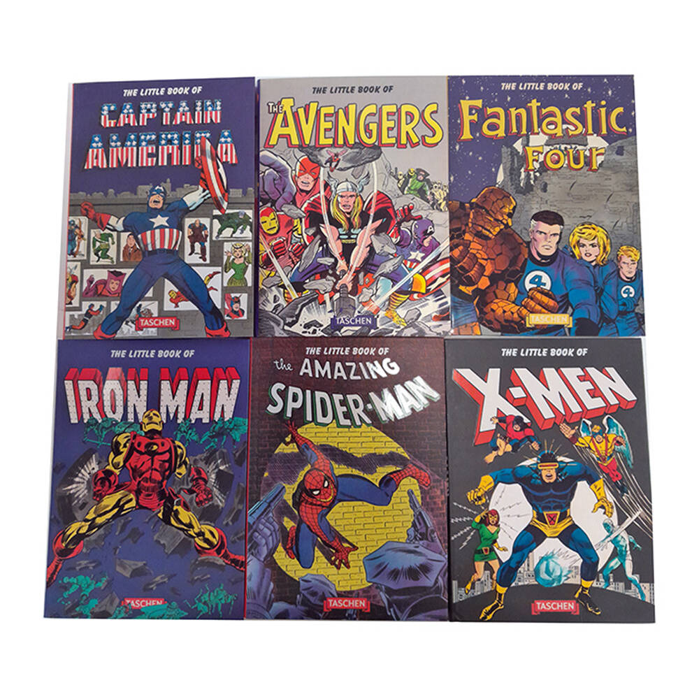 6pc Promotional Little Book Of Marvel Book Hardcover Collection Set 8-12Y+