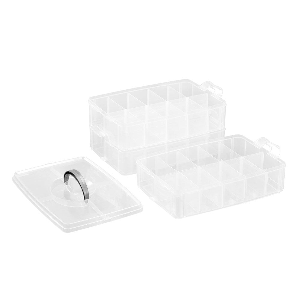 42721-boxsweden-nic-nac-3-tier-box-30-compartment-container-25x18-5cm-clear