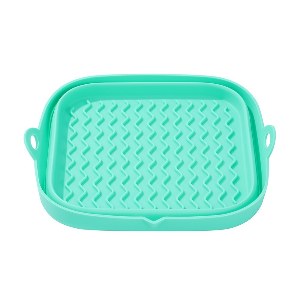 42110-lemon-lime-silicone-collapsible-air-fryer-tray-square-21cm-assorted