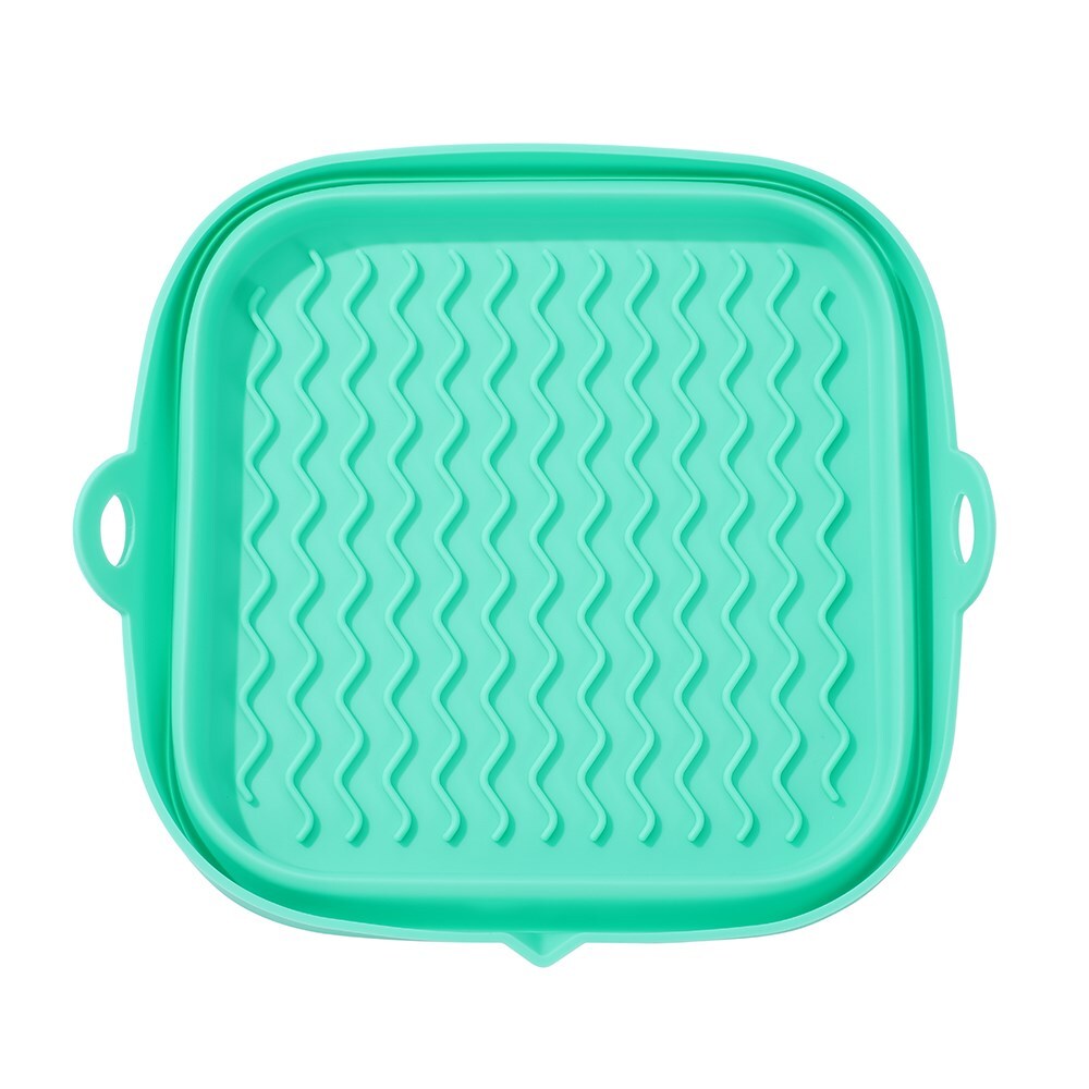 42110-lemon-lime-silicone-collapsible-air-fryer-tray-square-21cm-assorted