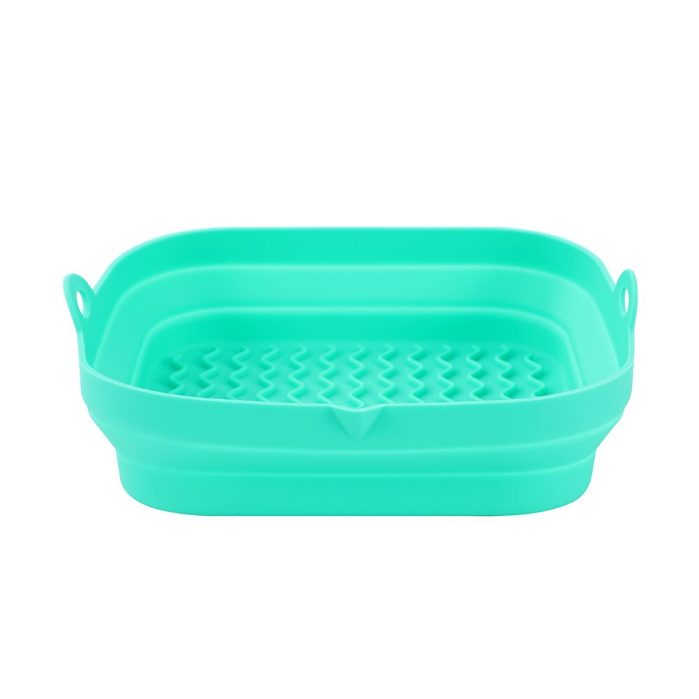 42110-lemon-lime-silicone-collapsible-air-fryer-tray-square-21cm-assorted