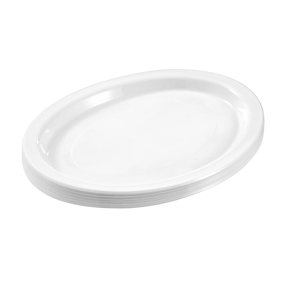 43797-20pc-lemon-lime-reusable-plastic-oval-plate-31x24-5cm-white