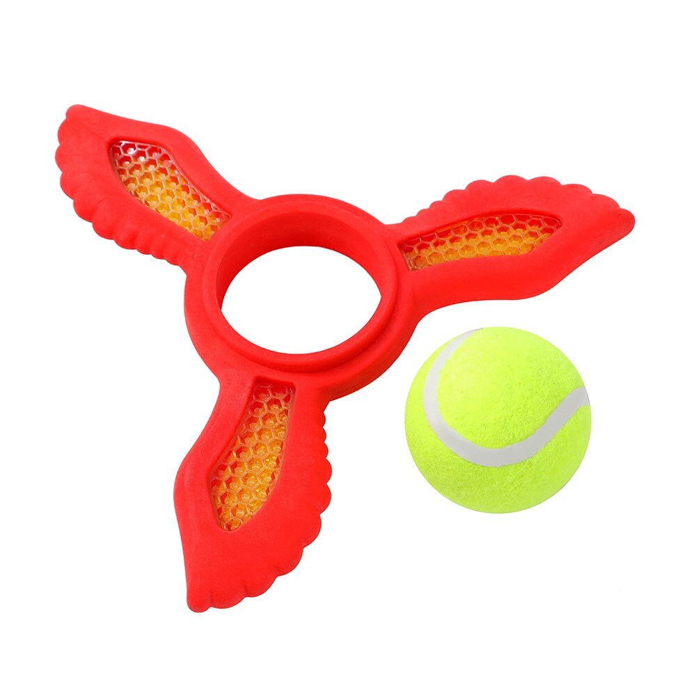 39455-2pc-pawsnclaws-fetch-flyer-foam-dart-w-tennis-ball-assorted