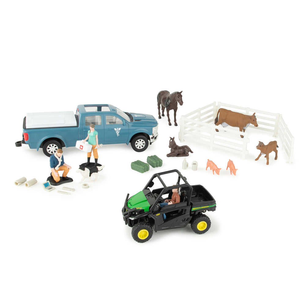 47552-john-deere-1-32-on-the-farm-vet-set-kids-children-playset-toy-3y