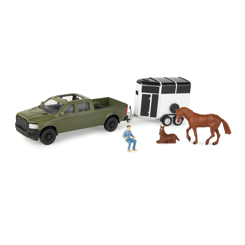 47599-john-deere-1-32-horse-trailer-set-kids-children-playset-toy-3y