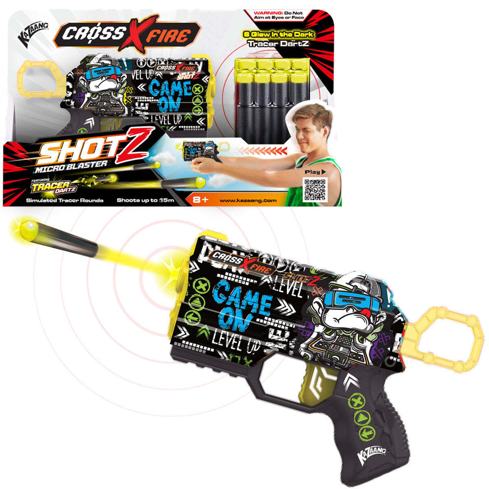 Kazaang CrossXFire ShotZ Micro Blaster Kids Toy - Game On 8y+