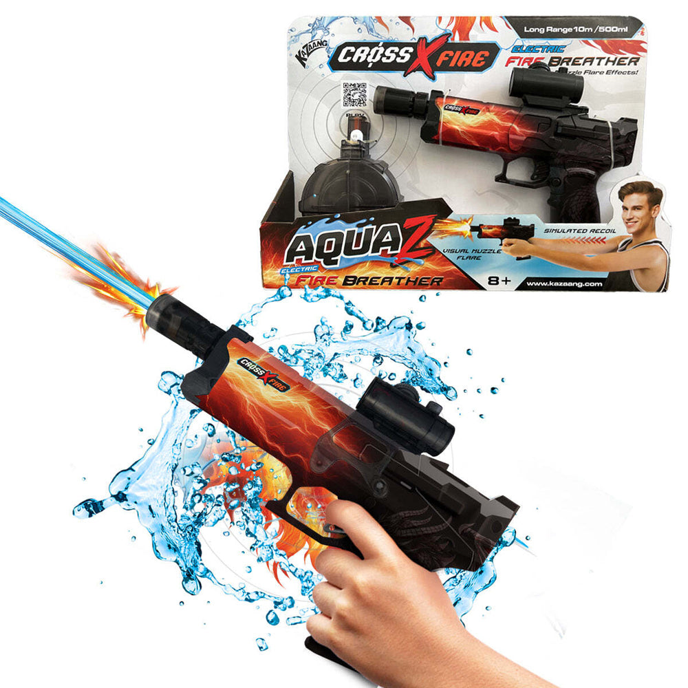 Kazaang CrossXFire AquaZ Electric Water Gun Kids Toy - Fire Breather 8y+