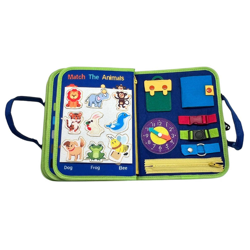 Magic Sensory Busy Board Kids/Toddler Activity Toy - Blue 18m+