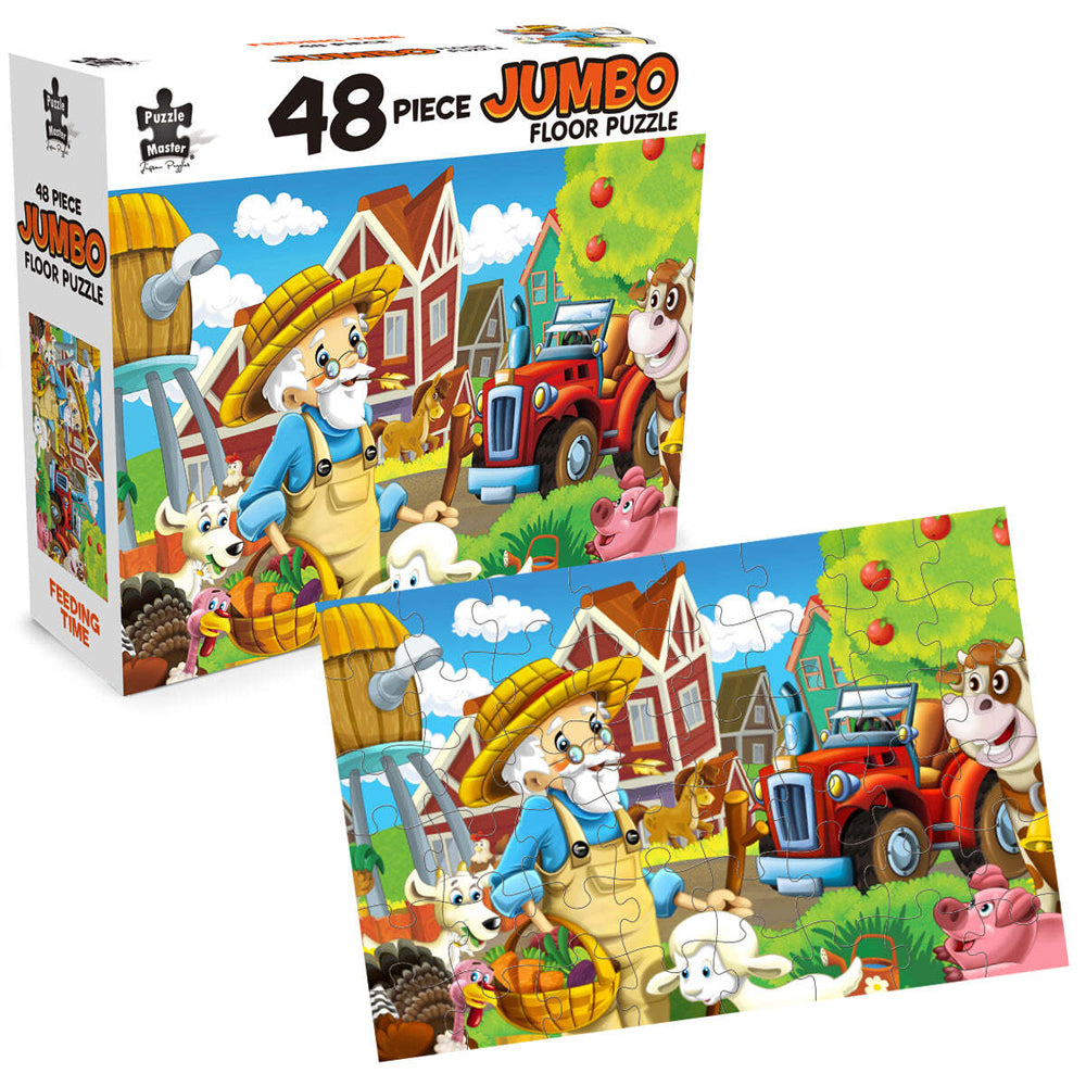 48pc Puzzle Master Jumbo Floor Kids Puzzle - Feeding Time 3y+