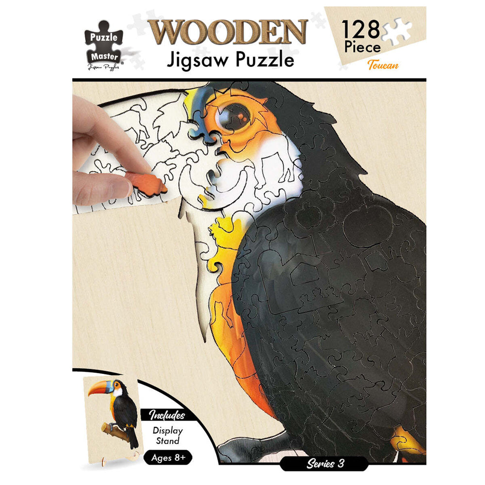 135pc Puzzle Master Kids Wooden Jigsaw Puzzle Series 5 - Toucan 12y+