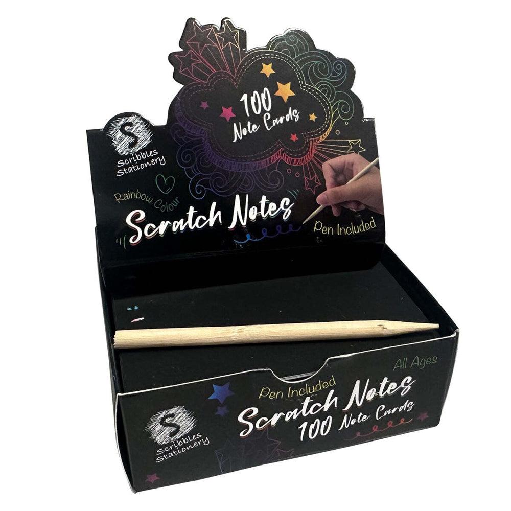 Scribbles Stationery Kids/Children Rainbow Scratch Notes 5y+
